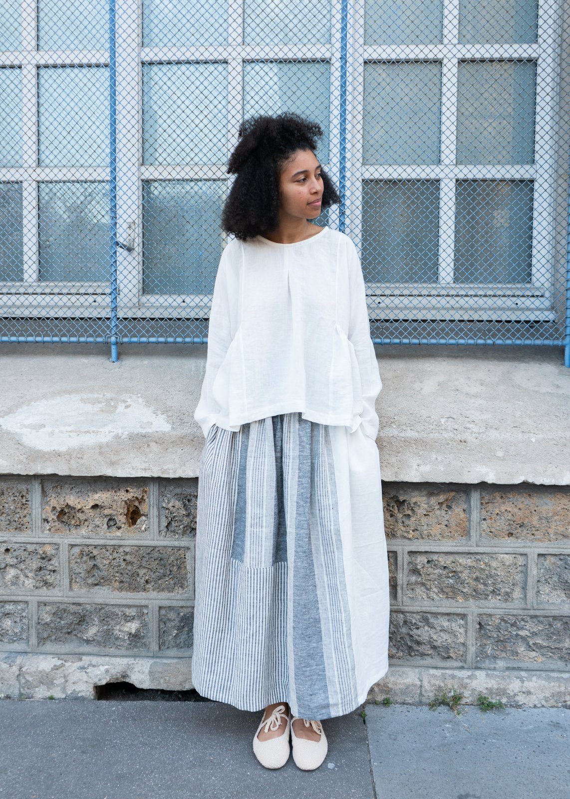 WIDE long sleeve | my french linen house